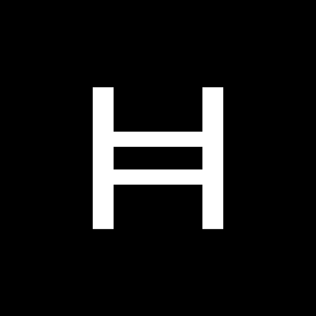 Logotipo-da-Hedera-com-letra-H-branca-minimalista-sobre-fundo-preto,-representando-HBAR.