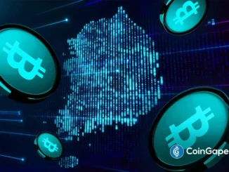 Imagem artística mostrando múltiplas moedas Bitcoin em tons ciano sobre fundo digital tecnológico.